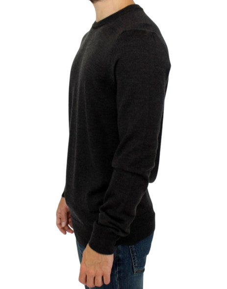 Costume National Gray crewneck pullover sweater Costume National Gray crewneck pullover sweater