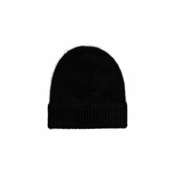 Black Alpaca Leather Caps Baseball Hat CA16493800009RO Black Alpaca Leather Caps Baseball Hat CA16493800009RO
