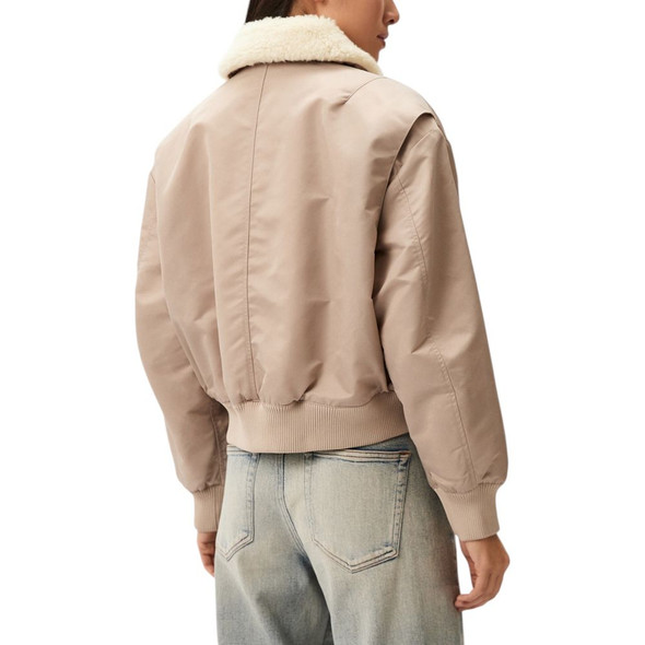 Calvin Klein Jeans Beige Polyester Jackets & Coat Calvin Klein Jeans Beige Polyester Jackets & Coat