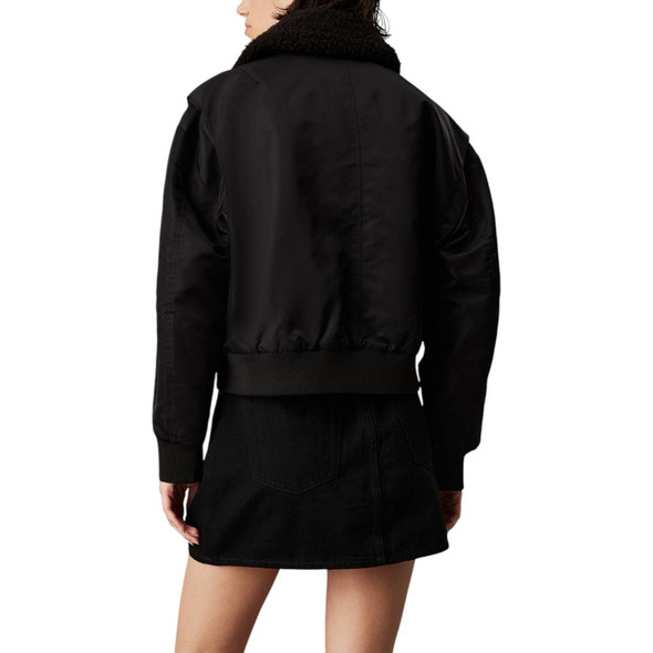 Calvin Klein Jeans Black Polyester Jackets & Coat CA16503600009RO Calvin Klein Jeans Black Polyester Jackets & Coat CA16503600009RO