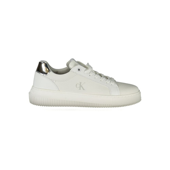 White Polyethylene Women Sneaker CA-35327 White Polyethylene Women Sneaker CA-35327