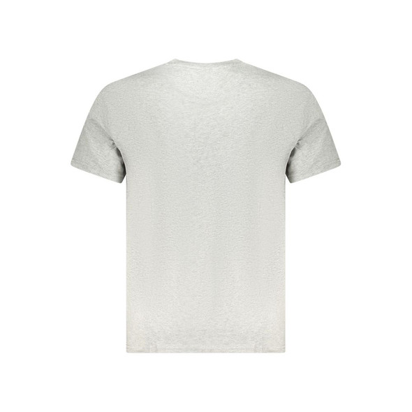 Tommy Hilfiger Gray Cotton Men T-Shirt Tommy Hilfiger Gray Cotton Men T-Shirt