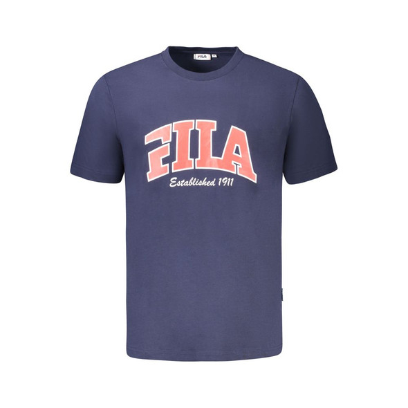 Fila Blue Cotton Men T-Shirt Fila Blue Cotton Men T-Shirt