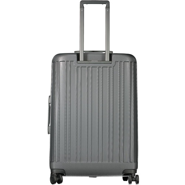 Gray Polycarbonate Men Luggage Gray Polycarbonate Men Luggage
