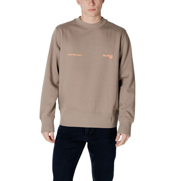 Beige Cotton Sweatshirt Beige Cotton Sweatshirt