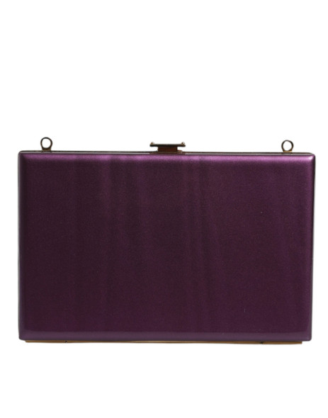 Dolce & Gabbana Purple Leather Clutch Evening Crossbody Bag Dolce & Gabbana Purple Leather Clutch Evening Crossbody Bag