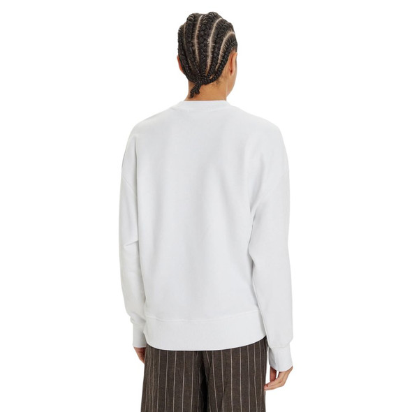 Calvin Klein Jeans White Recycled Cotton Sweatshirt CA16507300008RO Calvin Klein Jeans White Recycled Cotton Sweatshirt CA16507300008RO
