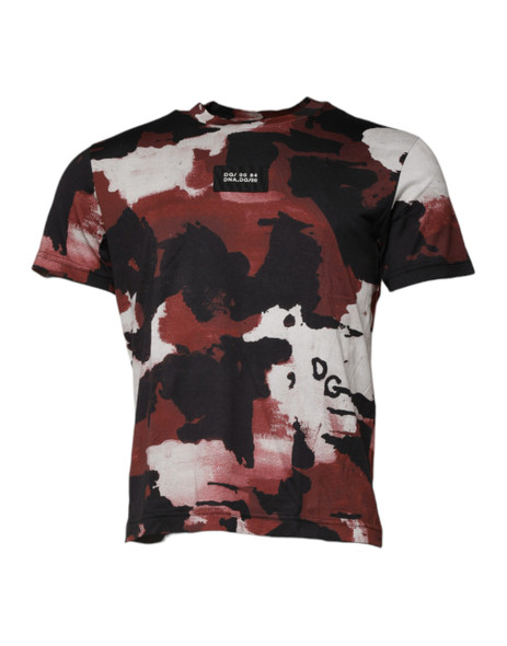 Dolce & Gabbana Multicolor Camouflage Crew Neck T-shirt Dolce & Gabbana Multicolor Camouflage Crew Neck T-shirt