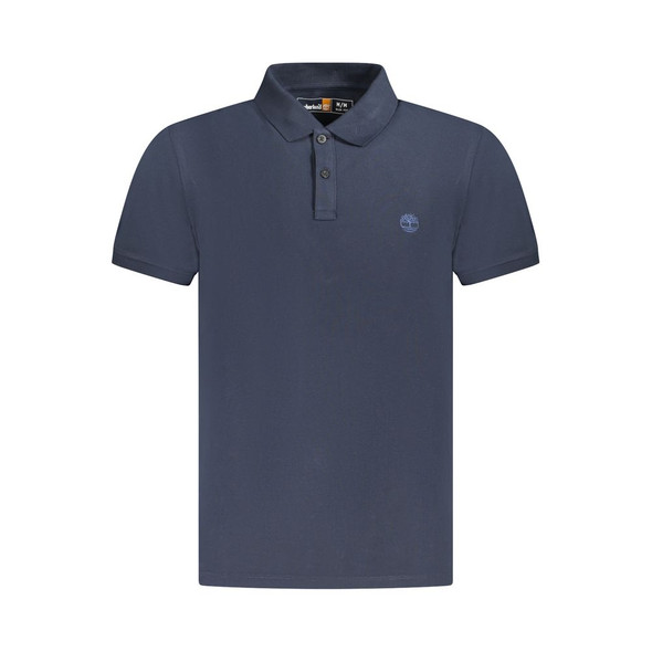 Timberland Blue Cotton Men Polo Shirt Timberland Blue Cotton Men Polo Shirt