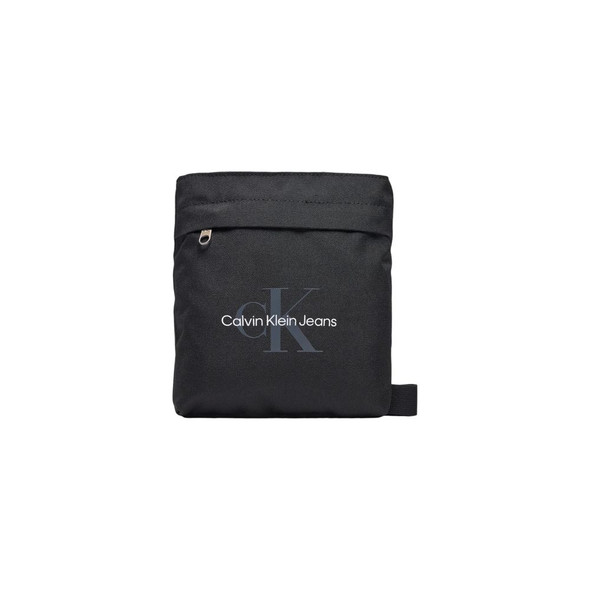 Black Recycled Polyester Messenger Bag Black Recycled Polyester Messenger Bag