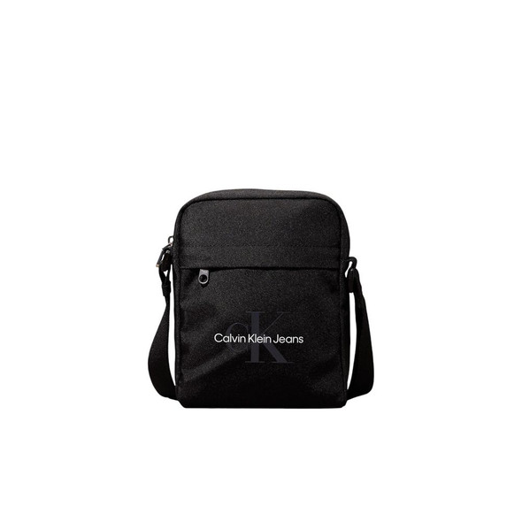 Black Recycled Polyester Messenger Bag CAKLJE-15665300009 Black Recycled Polyester Messenger Bag CAKLJE-15665300009
