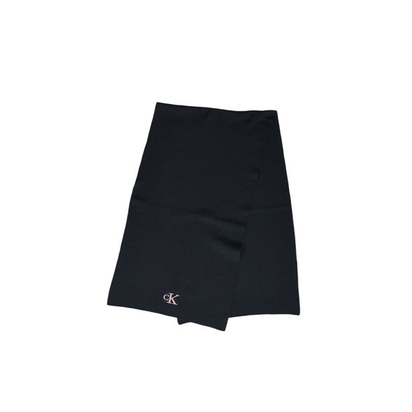 Black Recycled Polyester Scarf CA15183700009RO Black Recycled Polyester Scarf CA15183700009RO