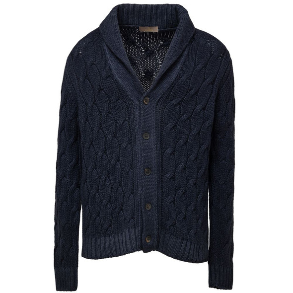 Cruciani Blue Cashmere Cardigan Cruciani Blue Cashmere Cardigan