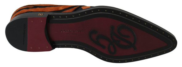 Orange Pony Hair Formal Dress Broque Shoes Orange Pony Hair Formal Dress Broque Shoes