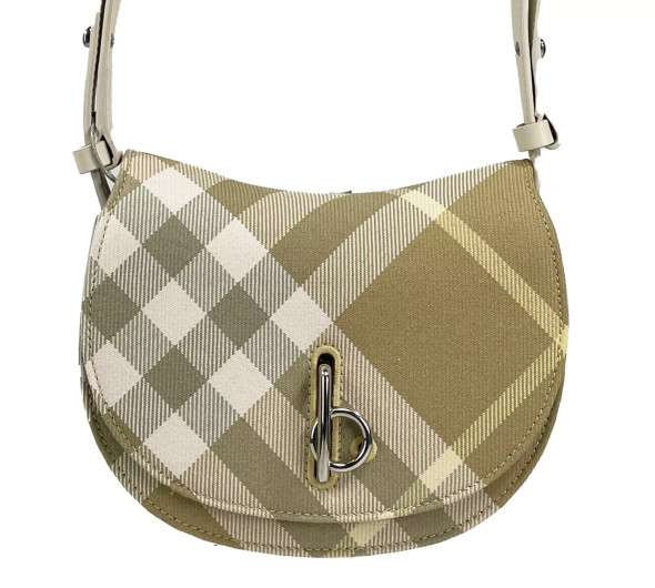 Burberry Mini Check Rocking Horse Crossbody Bag Purse Burberry Mini Check Rocking Horse Crossbody Bag Purse