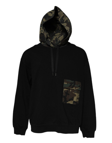 Black Camouflage Hooded Sweatshirt Sweater TSH878509 Black Camouflage Hooded Sweatshirt Sweater TSH878509