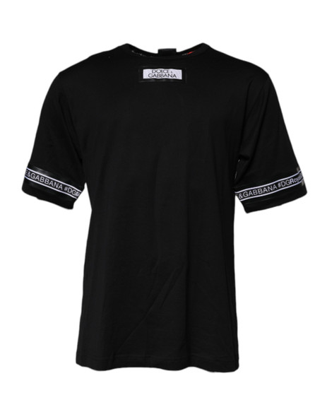 Black #DGMILLENNIALS Cotton Crew Neck T-shirt Black #DGMILLENNIALS Cotton Crew Neck T-shirt