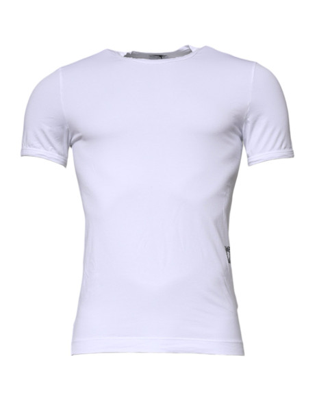 Dolce & Gabbana White Cotton Stretch Crewneck Underwear T-shirt Dolce & Gabbana White Cotton Stretch Crewneck Underwear T-shirt