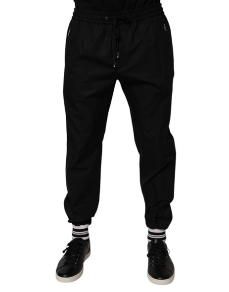 Black Cotton Men Jogger Sweatpants Pants Black Cotton Men Jogger Sweatpants Pants