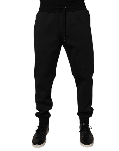 Dolce & Gabbana Black Polyester Men Jogger Sweatpants Pants Dolce & Gabbana Black Polyester Men Jogger Sweatpants Pants