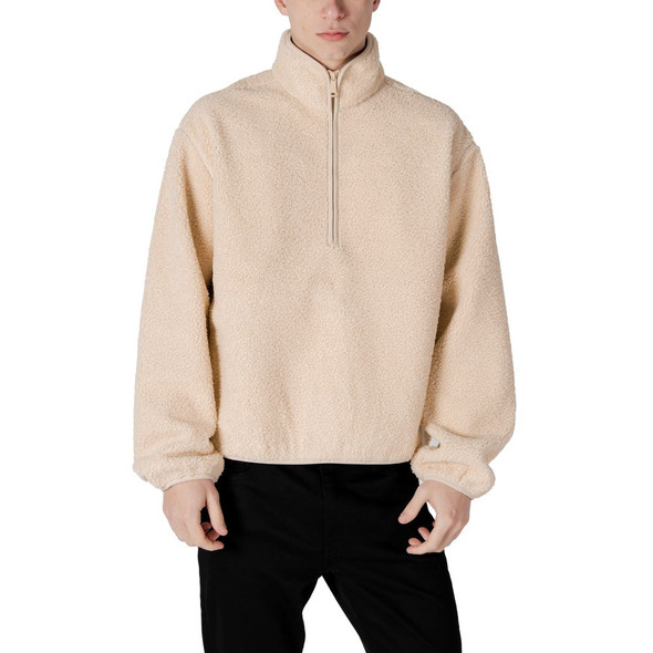 Calvin Klein Jeans Cream Recycled Polyester Jackets & Coat Calvin Klein Jeans Cream Recycled Polyester Jackets & Coat