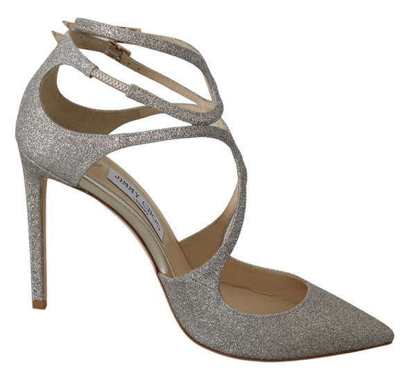 Platinum Ice Lancer Leather Pumps - Elegance Refined Platinum Ice Lancer Leather Pumps - Elegance Refined