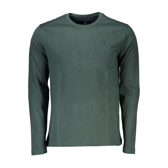La Martina Green Cotton T-Shirt La Martina Green Cotton T-Shirt