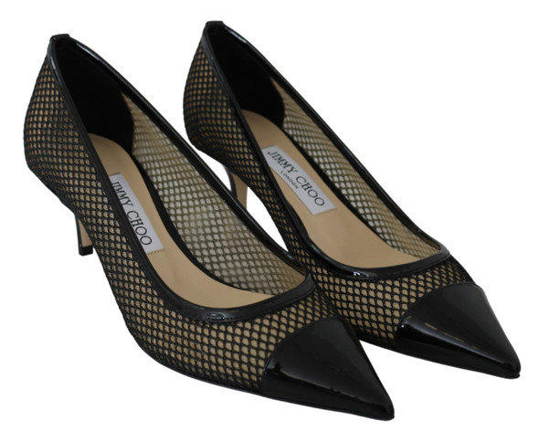 Chic Patent Mesh Pointed Pumps Chic Patent Mesh Pointed Pumps