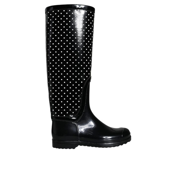 Dolce & Gabbana Black Rubber Boot Dolce & Gabbana Black Rubber Boot