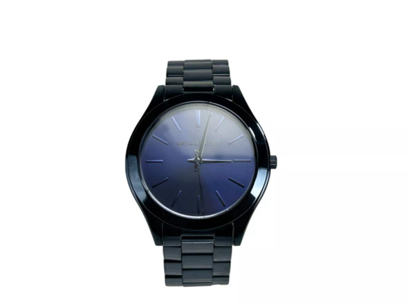 Slim Runway Stainless Steel Watch MK3419 Blue Slim Runway Stainless Steel Watch MK3419 Blue