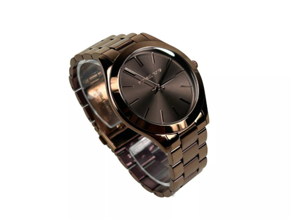 Slim Runway Brown Stainless Steel Watch MK3418 Slim Runway Brown Stainless Steel Watch MK3418