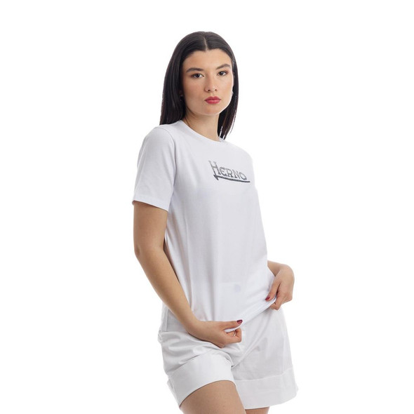 Herno White Cotton Tops & T-Shirt Herno White Cotton Tops & T-Shirt