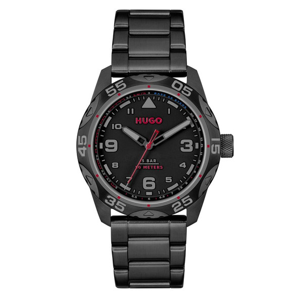 Black Stainless Steel Watch HU1530333AC Black Stainless Steel Watch HU1530333AC
