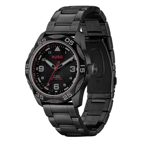 Black Stainless Steel Watch HU1530333AC Black Stainless Steel Watch HU1530333AC
