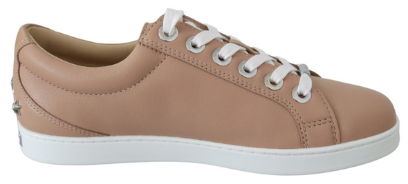 Powder Pink Nappa Leather Sneakers Powder Pink Nappa Leather Sneakers