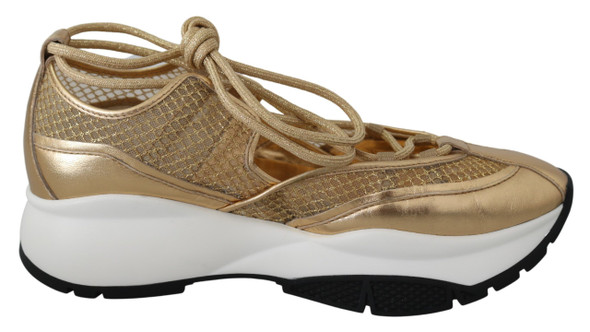 Golden Glamour Mesh Leather Sneakers Golden Glamour Mesh Leather Sneakers