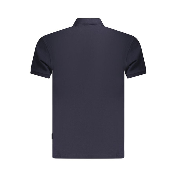 Napapijri Blue Cotton Men Polo Shirt NA-35700 Napapijri Blue Cotton Men Polo Shirt NA-35700