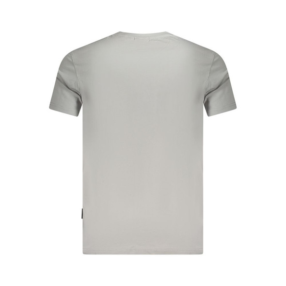 Napapijri Brown Cotton Men T-Shirt NA-35703 Napapijri Brown Cotton Men T-Shirt NA-35703