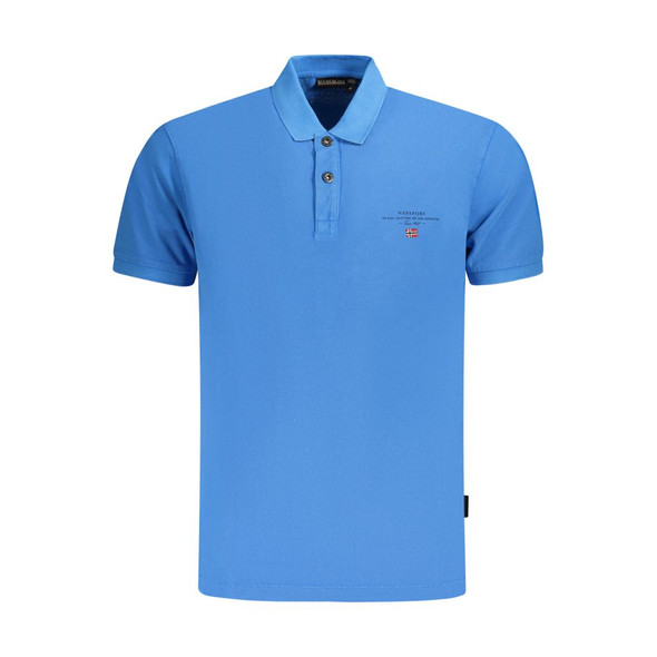 Blue Cotton Men Polo Shirt NA-35698 Blue Cotton Men Polo Shirt NA-35698