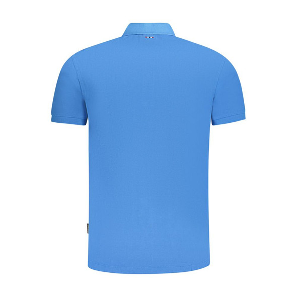 Napapijri Blue Cotton Men Polo Shirt NA-35698 Napapijri Blue Cotton Men Polo Shirt NA-35698