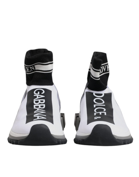 White Black Sorrento Socks Sneakers Shoes White Black Sorrento Socks Sneakers Shoes