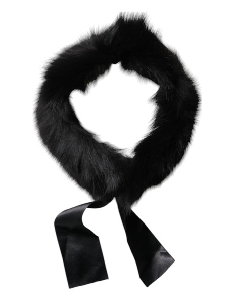 Black Fur Shoulder Collar Wrap Shawl Scarf MS7112 Black Fur Shoulder Collar Wrap Shawl Scarf MS7112