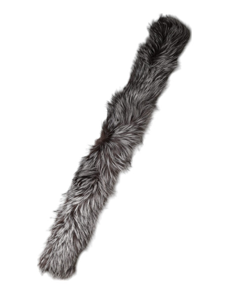 Dolce & Gabbana Gray Fox Fur Neck Wrap Warmer Winter Scarf Dolce & Gabbana Gray Fox Fur Neck Wrap Warmer Winter Scarf