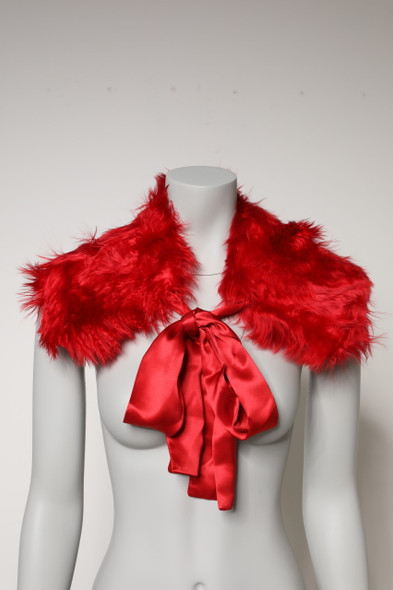 Dolce & Gabbana Red Alpaca Fur Women Neck Warmer Winter Scarf Dolce & Gabbana Red Alpaca Fur Women Neck Warmer Winter Scarf