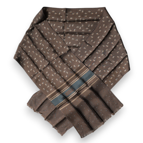 Brown Fantasy Silk Neck Wrap Shawl Scarf Brown Fantasy Silk Neck Wrap Shawl Scarf
