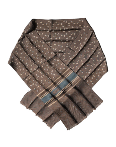 Brown Fantasy Silk Neck Wrap Shawl Scarf Brown Fantasy Silk Neck Wrap Shawl Scarf