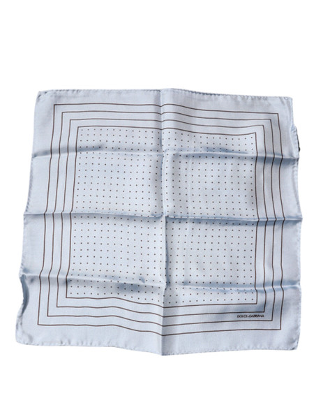 Sky Blue Polka Dots Square Handkerchief Scarf Sky Blue Polka Dots Square Handkerchief Scarf