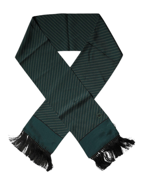 Dark Green Fantasy Fringes Neck Wrap Scarf Dark Green Fantasy Fringes Neck Wrap Scarf