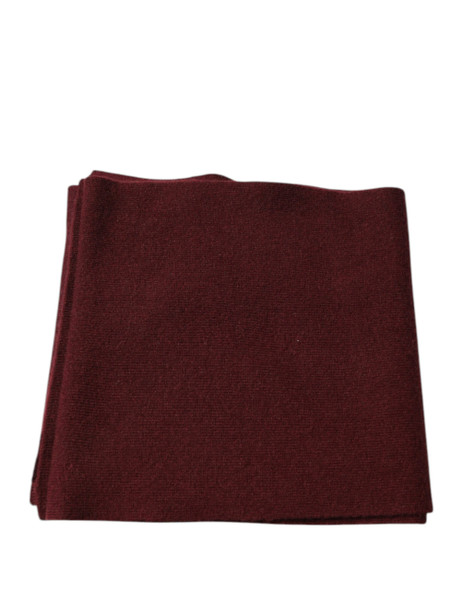 Dolce & Gabbana Maroon Cashmere Skinny Neck Wrap Scarf Dolce & Gabbana Maroon Cashmere Skinny Neck Wrap Scarf