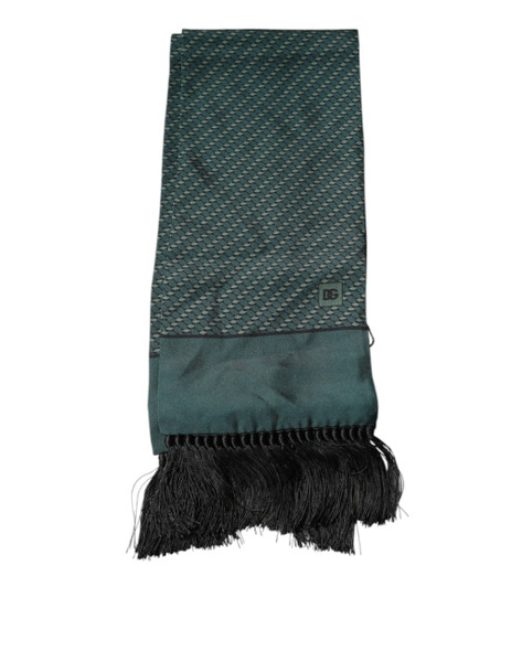 Dark Green Fantasy Fringes Neck Wrap Scarf MS7437 Dark Green Fantasy Fringes Neck Wrap Scarf MS7437